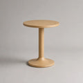 Table d’appoint ronde en bois, Ø 45 × H 55 cm, chêne clair
